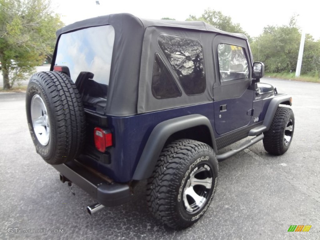 2004 Wrangler Sport 4x4 - Patriot Blue Pearl / Dark Slate Gray photo #8
