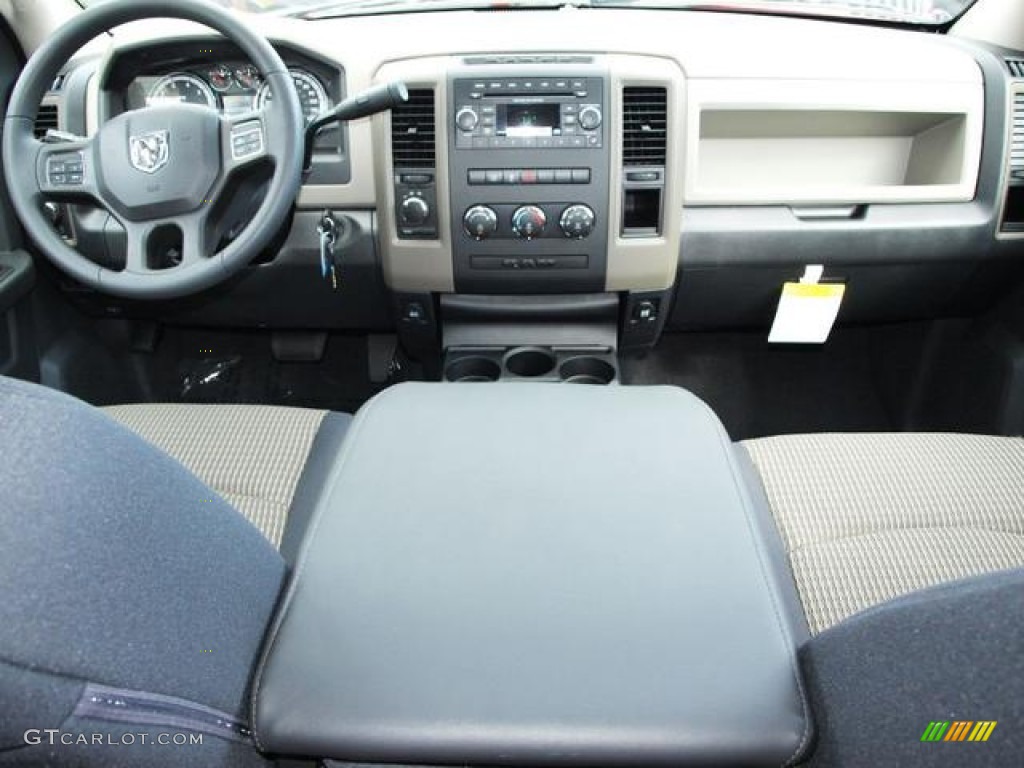 2012 Dodge Ram 1500 Express Quad Cab 4x4 Dark Slate Gray/Medium Graystone Dashboard Photo #72790414