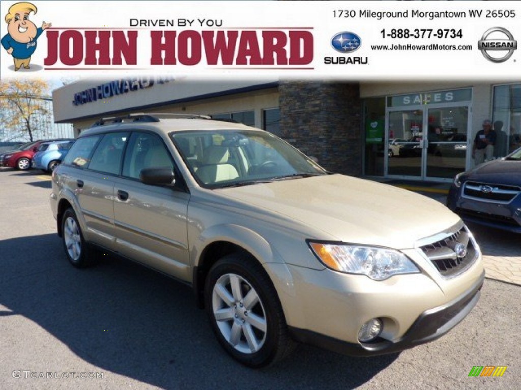 2009 Outback 2.5i Special Edition Wagon - Harvest Gold Metallic / Warm Ivory photo #1
