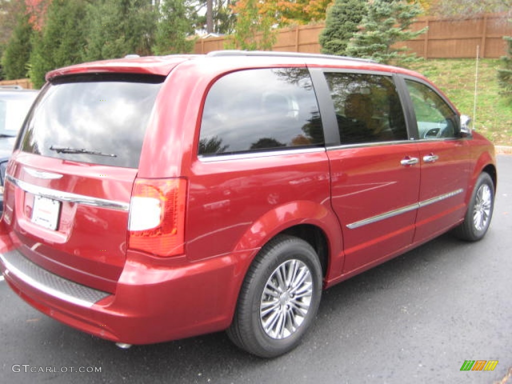2013 Town & Country Touring - L - Deep Cherry Red Crystal Pearl / Dark Frost Beige/Medium Frost Beige photo #3