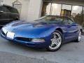 2002 Electron Blue Metallic Chevrolet Corvette Coupe  photo #1