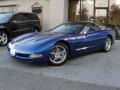 2002 Electron Blue Metallic Chevrolet Corvette Coupe  photo #2