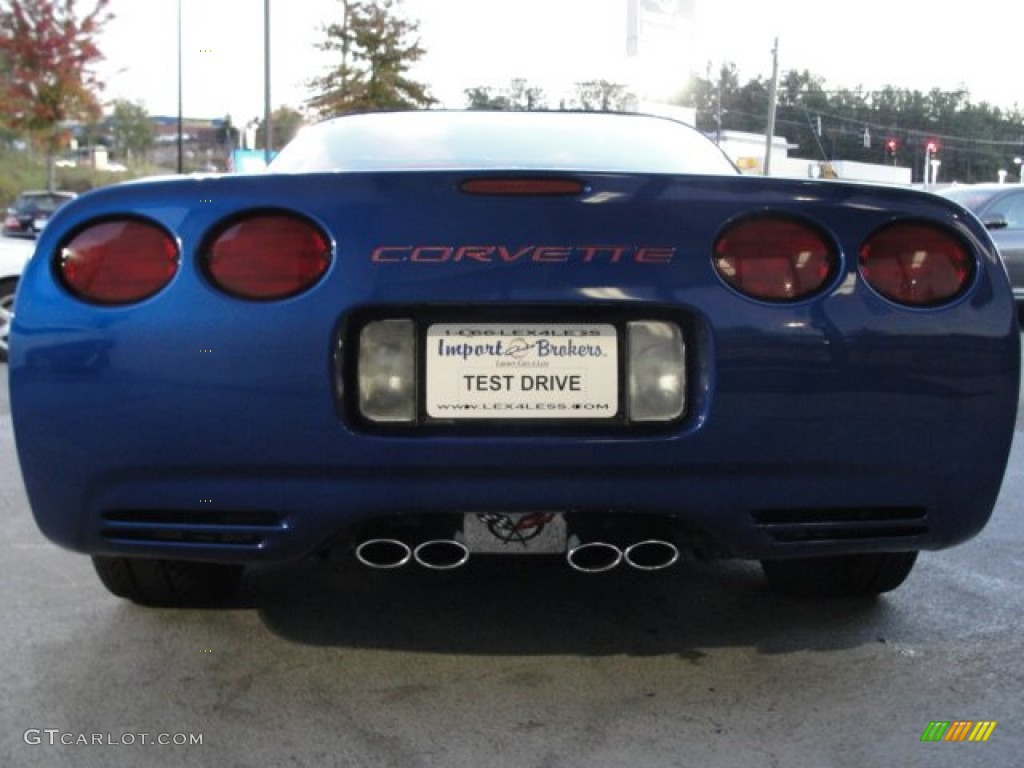 2002 Corvette Coupe - Electron Blue Metallic / Black photo #9