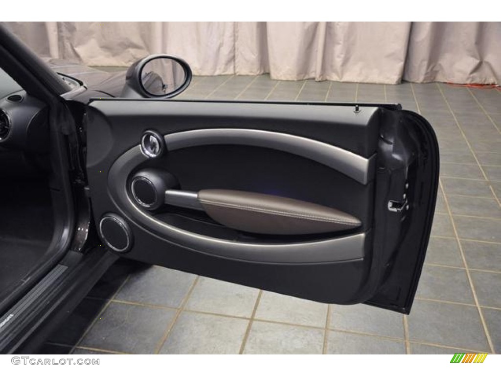 2013 Mini Cooper Convertible Highgate Package Dark Truffle Lounge Leather Door Panel Photo #72793132