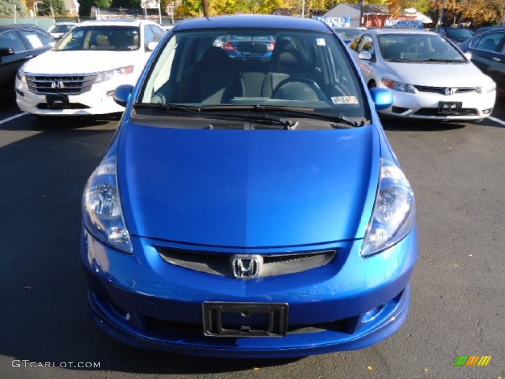 Vivid Blue Pearl 2007 Honda Fit Sport Exterior Photo #72793210