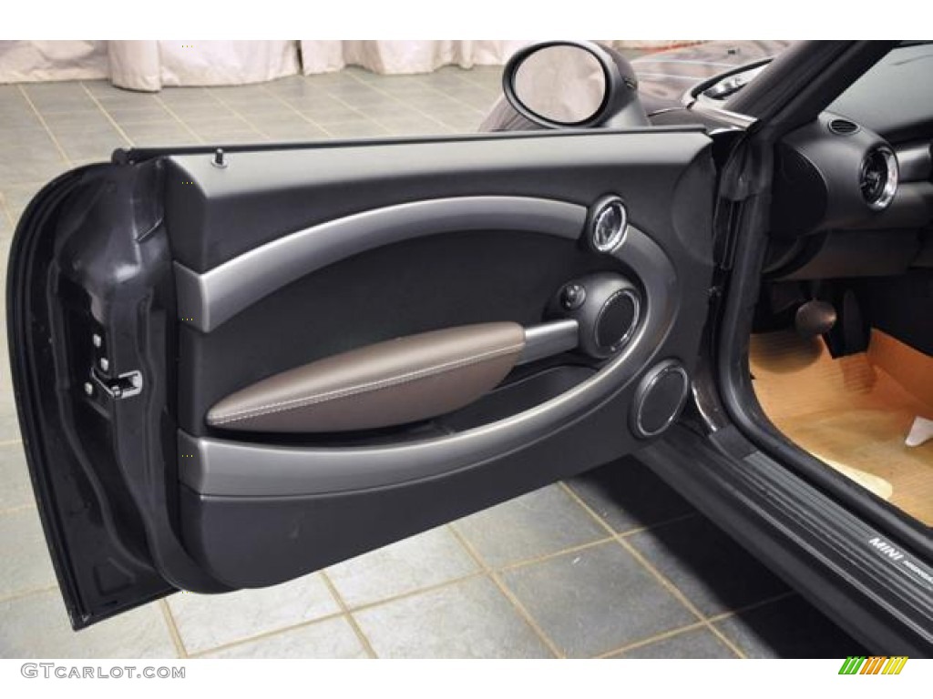 2013 Mini Cooper Convertible Highgate Package Dark Truffle Lounge Leather Door Panel Photo #72793423