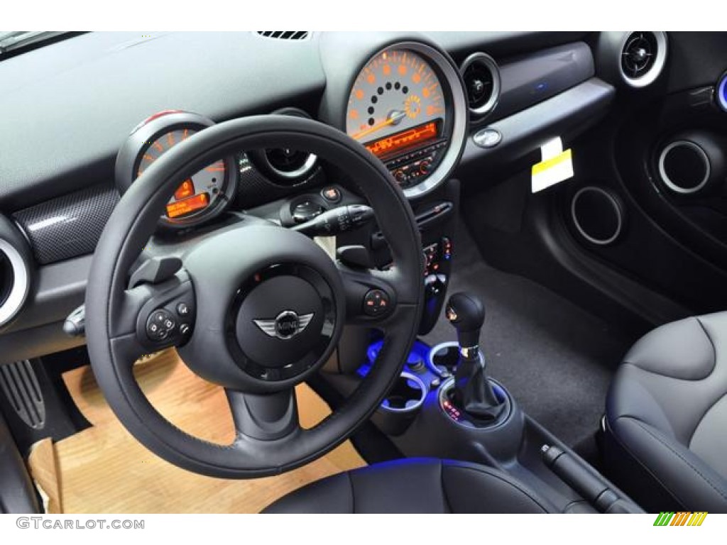Carbon Black Interior 2013 Mini Cooper S Hardtop Photo #72794188