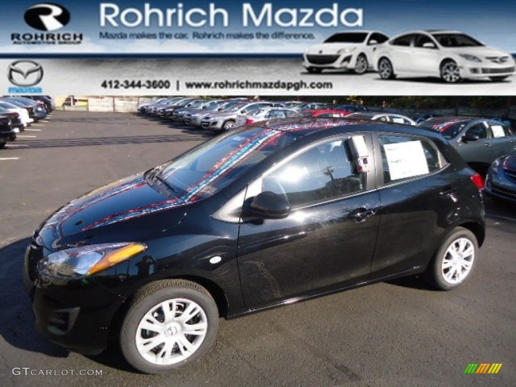 Brilliant Black Mazda MAZDA2