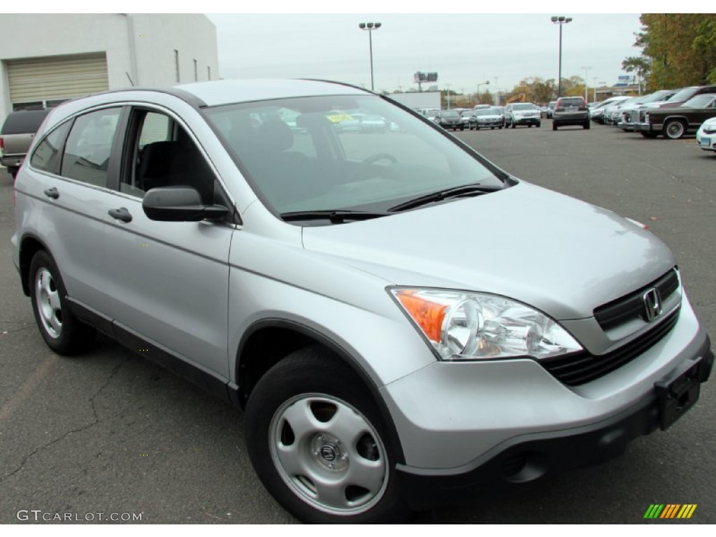2009 CR-V LX 4WD - Alabaster Silver Metallic / Gray photo #3