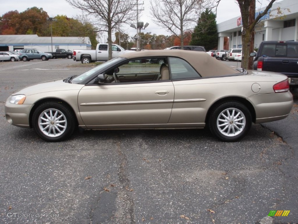 Light Almond Pearl Metallic 2002 Chrysler Sebring LXi Convertible Exterior Photo #72795367