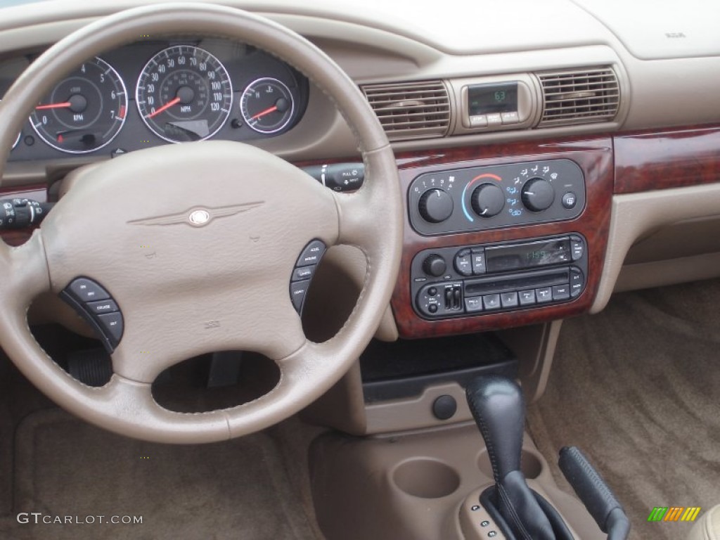 2002 Chrysler Sebring LXi Convertible Sandstone Dashboard Photo #72795484