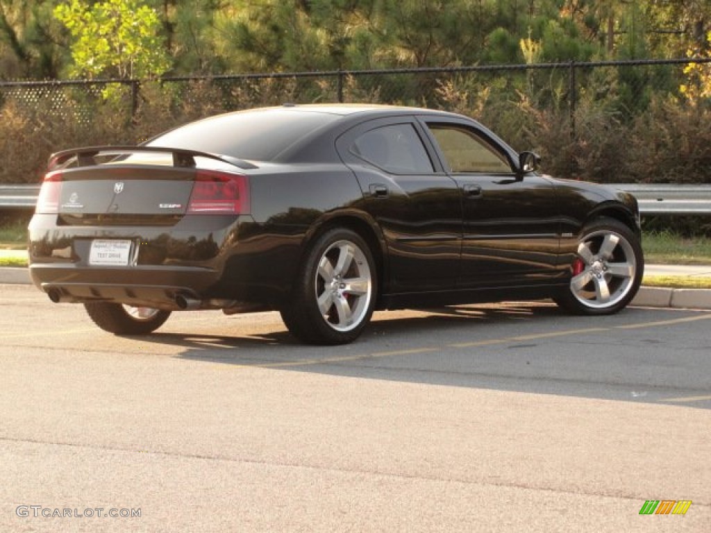 2007 Charger SRT-8 - Brilliant Black Crystal Pearl / Dark Slate Gray photo #6