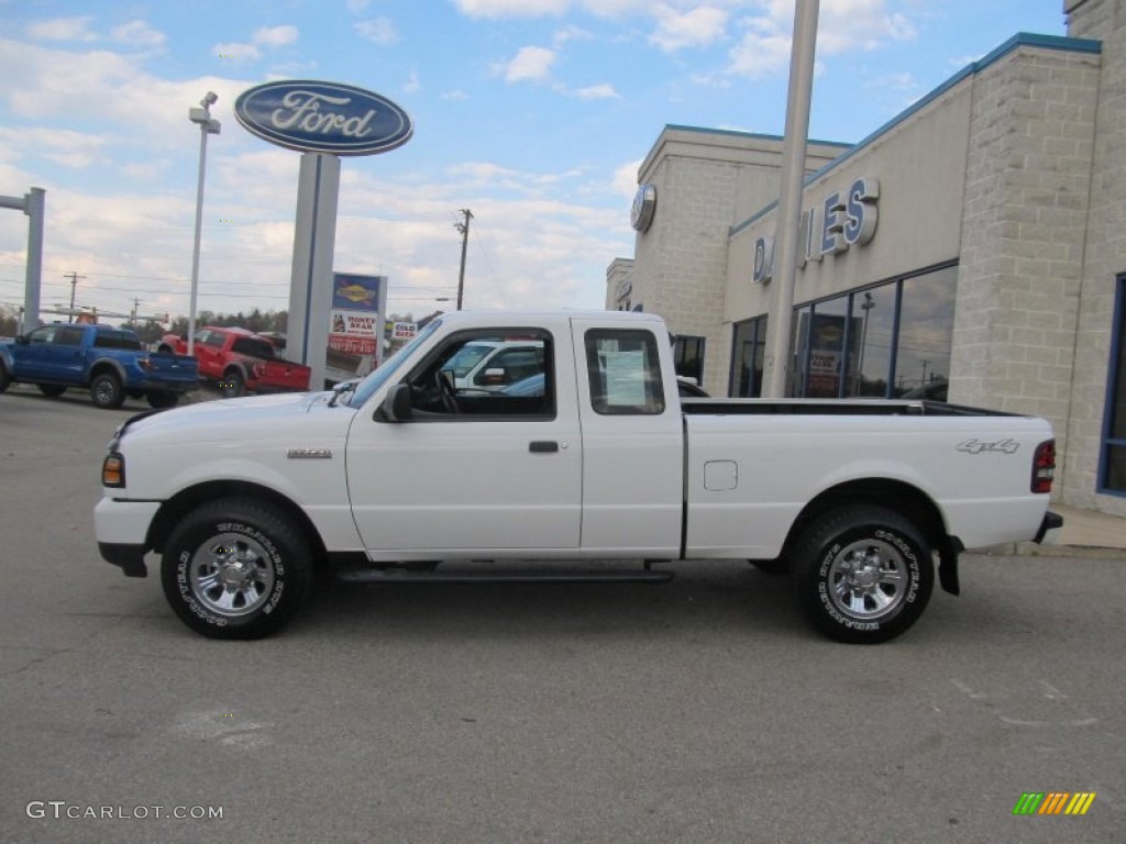 2008 Ranger XLT SuperCab 4x4 - Oxford White / Medium Dark Flint photo #2