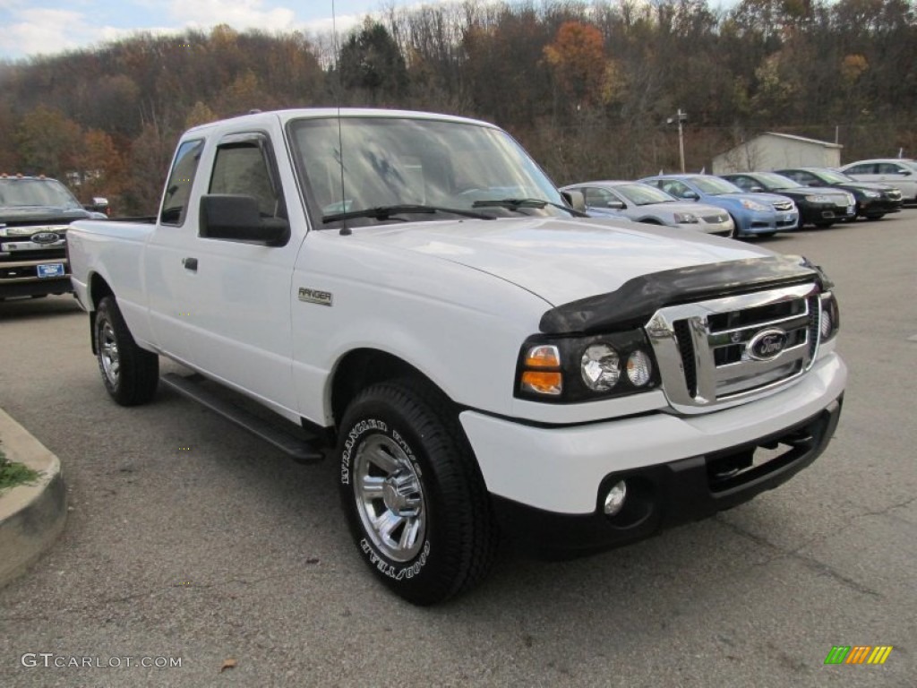 2008 Ranger XLT SuperCab 4x4 - Oxford White / Medium Dark Flint photo #6