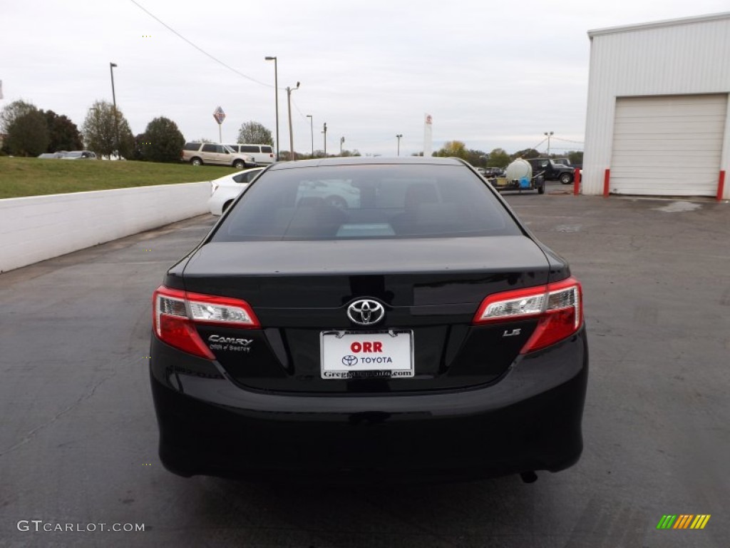 2012 Camry LE - Attitude Black Metallic / Ivory photo #6