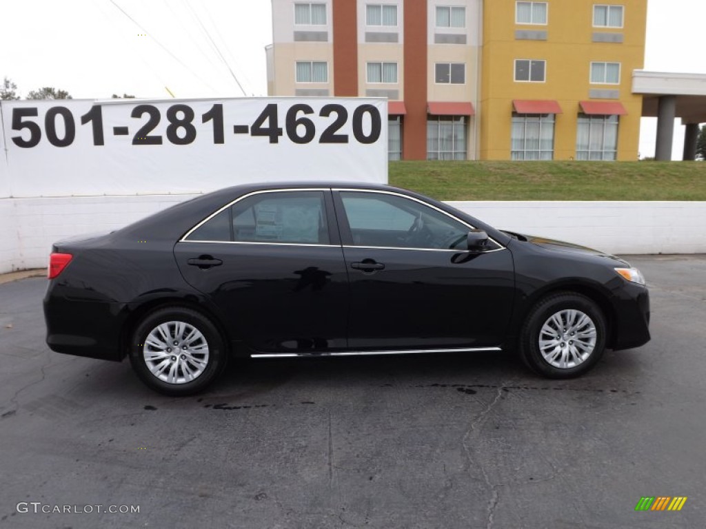 2012 Camry LE - Attitude Black Metallic / Ivory photo #8