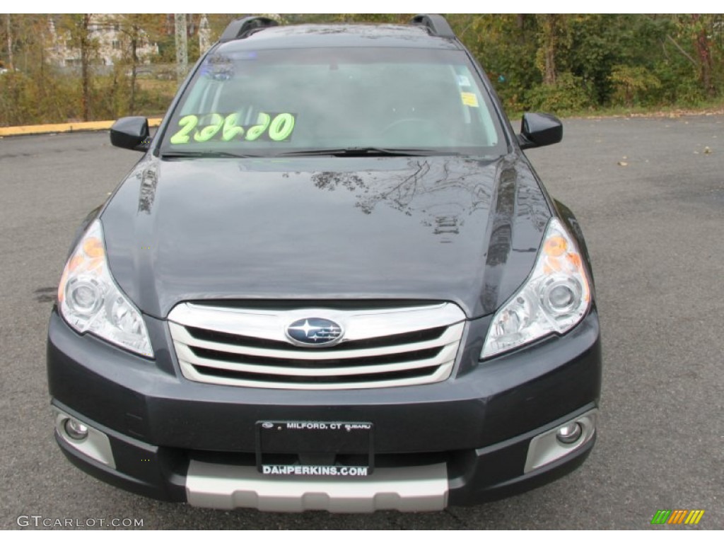 2011 Outback 2.5i Limited Wagon - Graphite Gray Metallic / Off Black photo #2