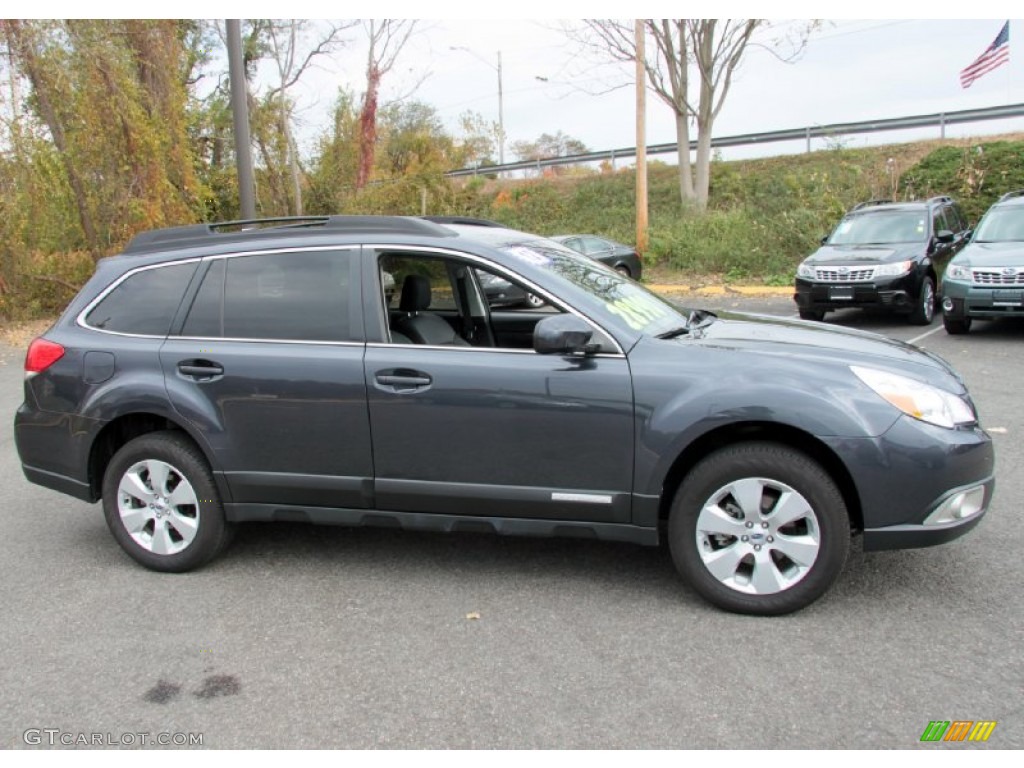 2011 Outback 2.5i Limited Wagon - Graphite Gray Metallic / Off Black photo #4