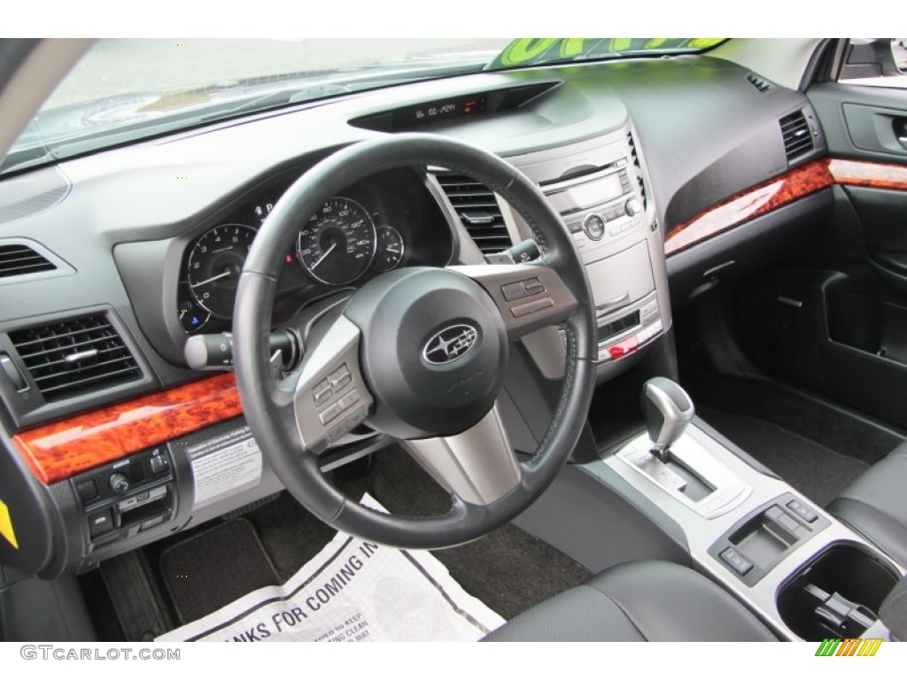 2011 Outback 2.5i Limited Wagon - Graphite Gray Metallic / Off Black photo #5