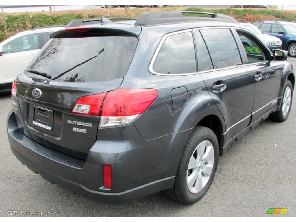 2011 Outback 2.5i Limited Wagon - Graphite Gray Metallic / Off Black photo #6