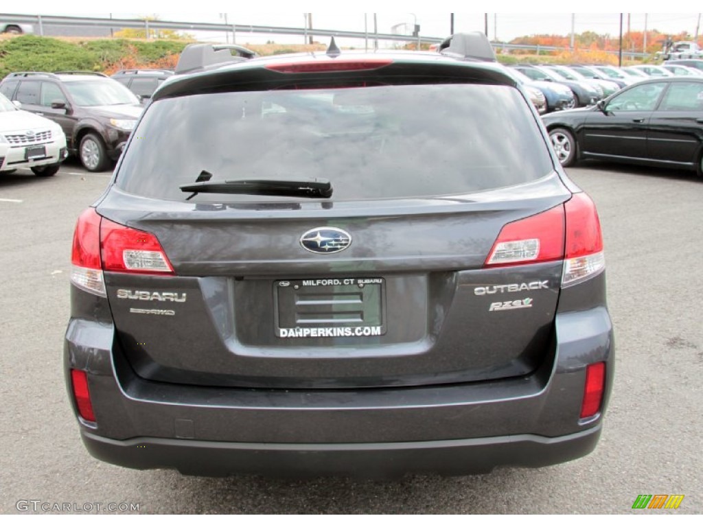 2011 Outback 2.5i Limited Wagon - Graphite Gray Metallic / Off Black photo #7