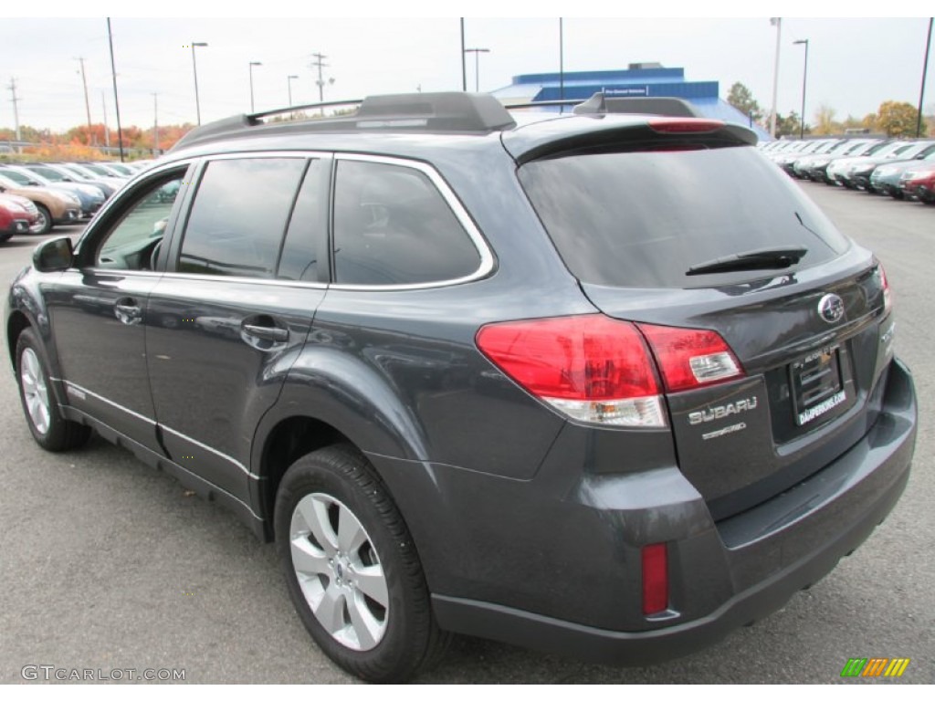 2011 Outback 2.5i Limited Wagon - Graphite Gray Metallic / Off Black photo #10