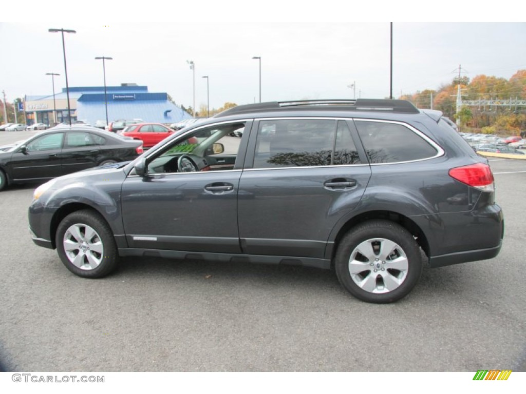 2011 Outback 2.5i Limited Wagon - Graphite Gray Metallic / Off Black photo #11