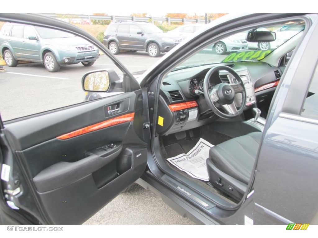 2011 Outback 2.5i Limited Wagon - Graphite Gray Metallic / Off Black photo #14