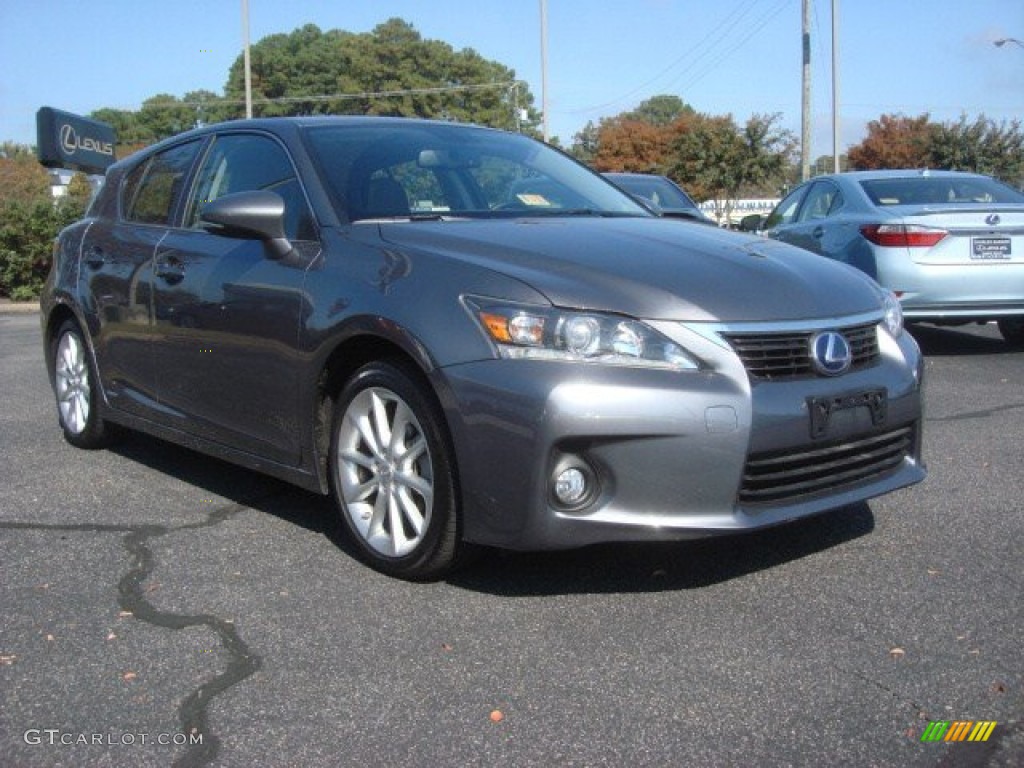 2012 CT 200h Hybrid Premium - Nebula Gray Pearl / Black photo #1