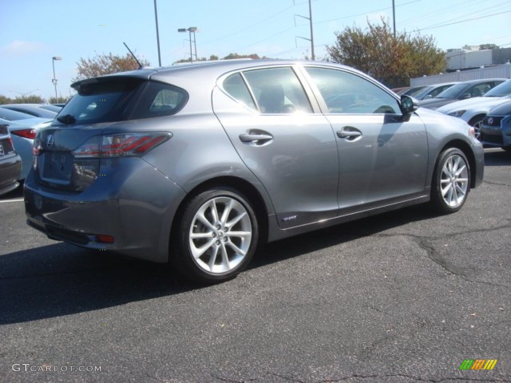 2012 CT 200h Hybrid Premium - Nebula Gray Pearl / Black photo #4