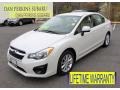 2012 Satin White Pearl Subaru Impreza 2.0i Premium 4 Door  photo #1