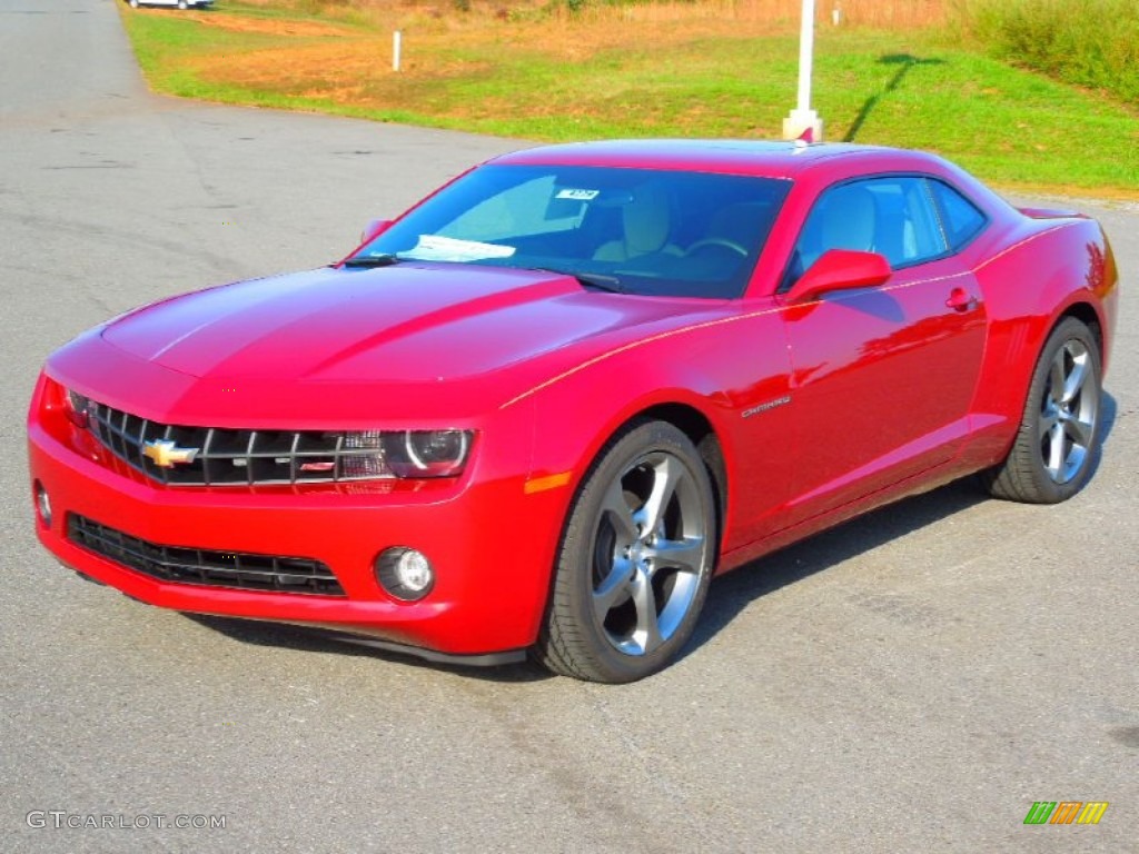 2013 Camaro LT/RS Coupe - Crystal Red Tintcoat / Beige photo #1