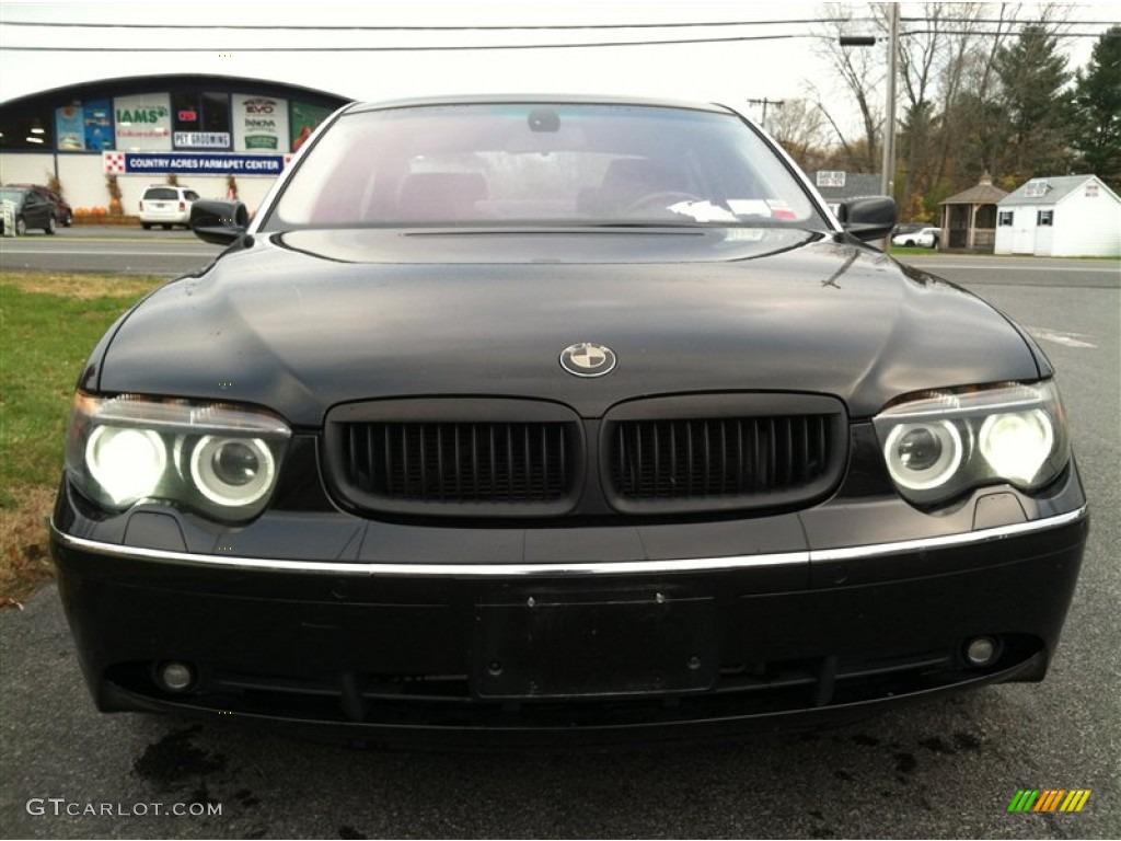 2005 7 Series 745Li Sedan - Jet Black / Black/Black photo #3