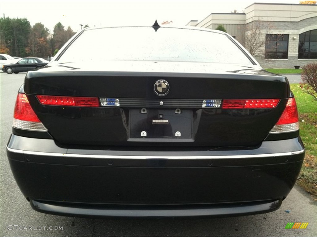 2005 7 Series 745Li Sedan - Jet Black / Black/Black photo #6