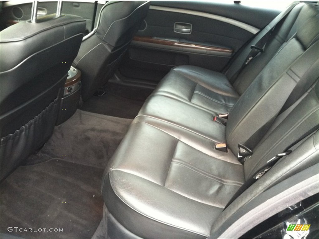 2005 7 Series 745Li Sedan - Jet Black / Black/Black photo #8