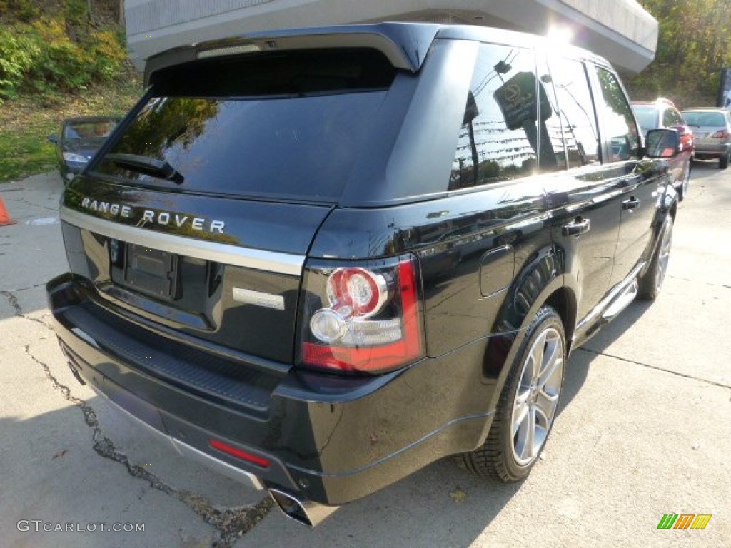 2012 Range Rover Sport Autobiography - Santorini Black Metallic / Autobiography Ebony/Pimento photo #11