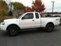 Avalanche White 2003 Nissan Frontier XE V6 King Cab 4x4