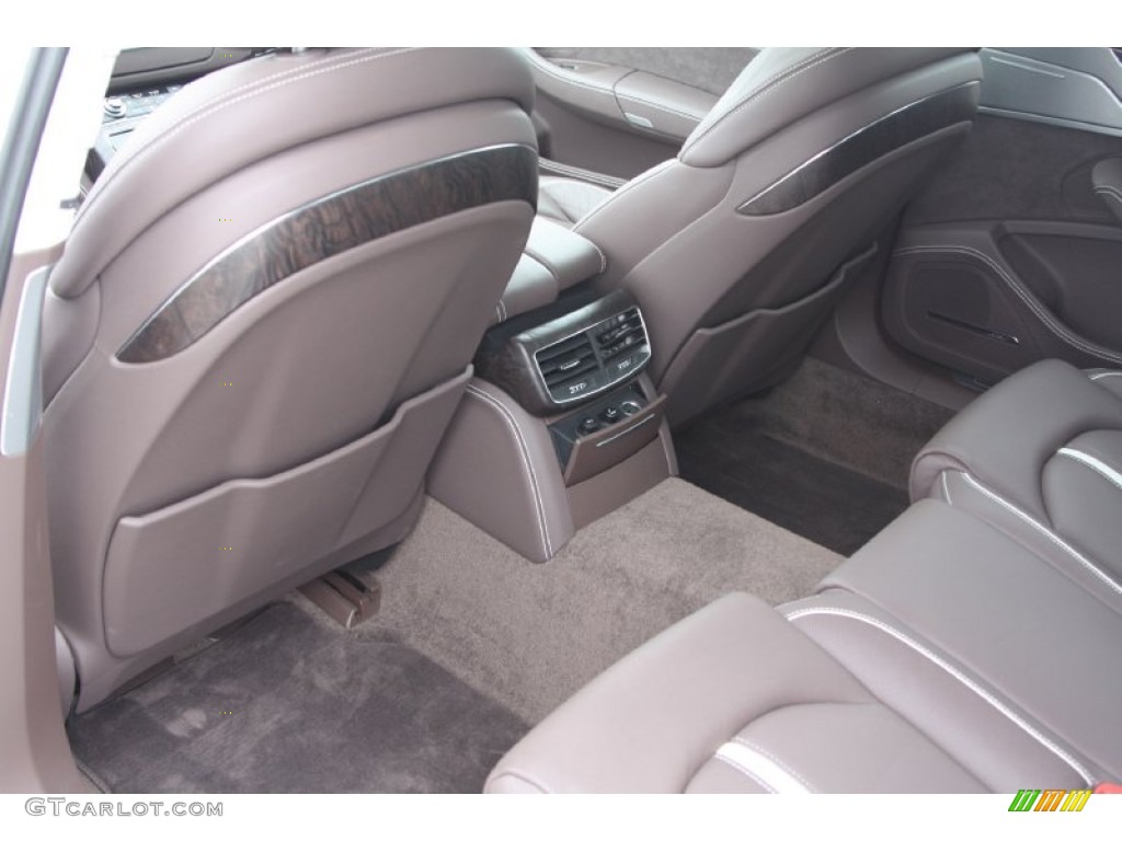 2012 Audi A8 L 4.2 quattro Rear Seat Photo #72801212