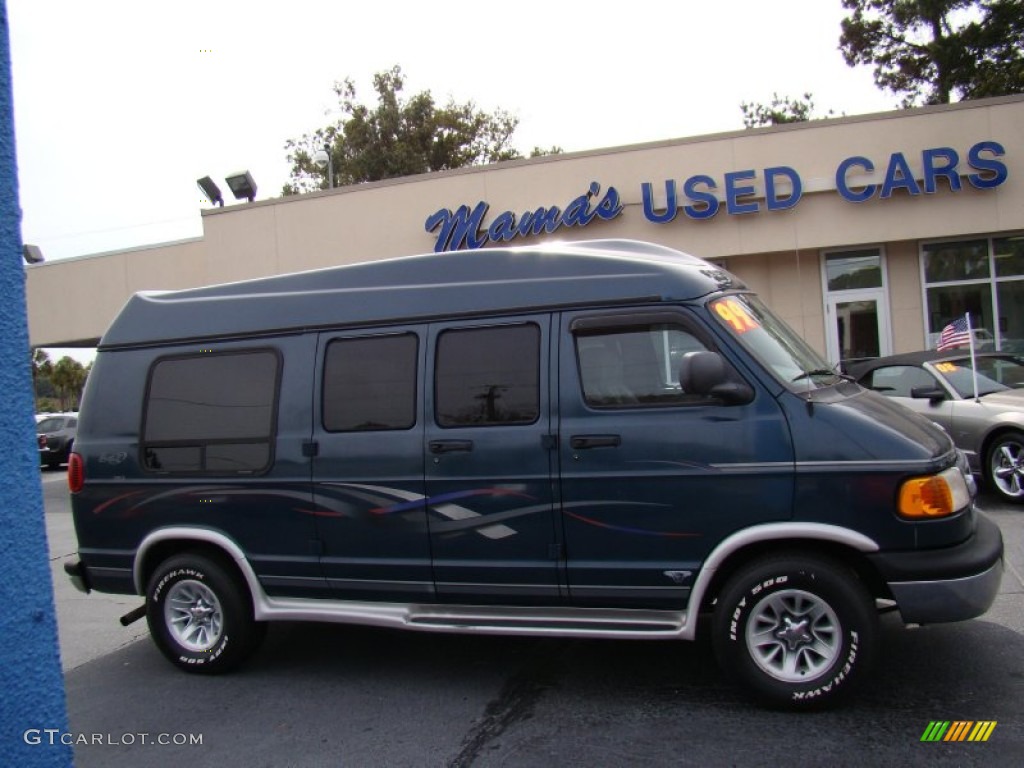 Dark Spruce Metallic Dodge Ram Van