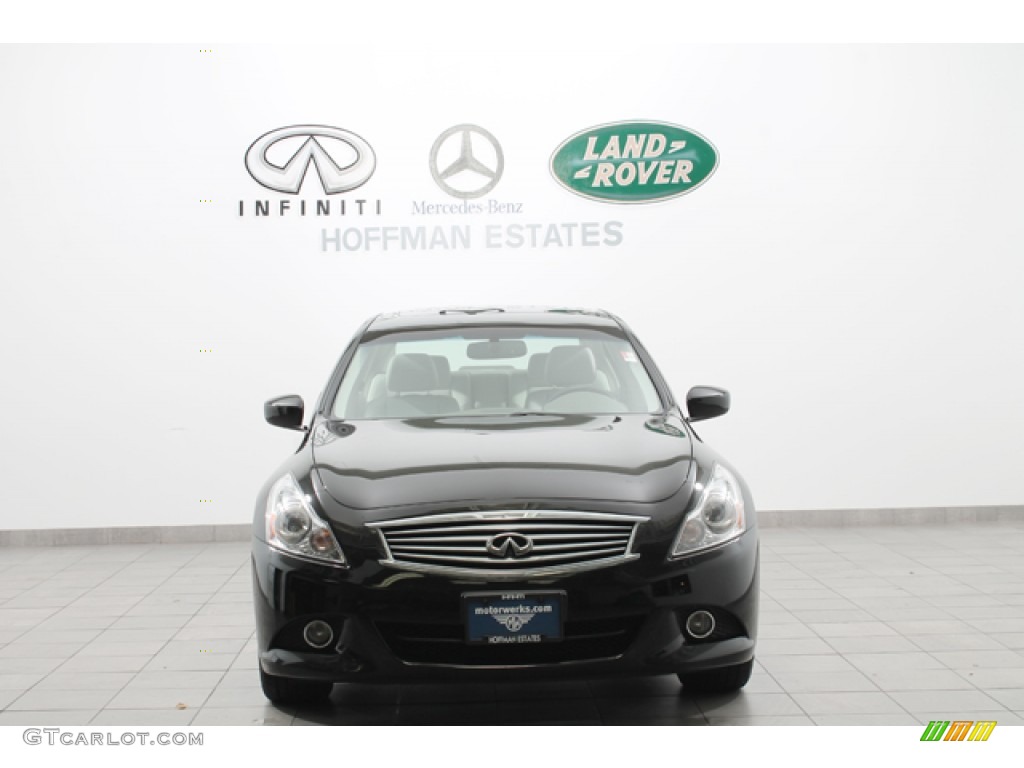 2011 G 37 x AWD Sedan - Black Obsidian / Graphite photo #3