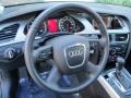 Black 2009 Audi A4 2.0T Premium quattro Sedan Steering Wheel