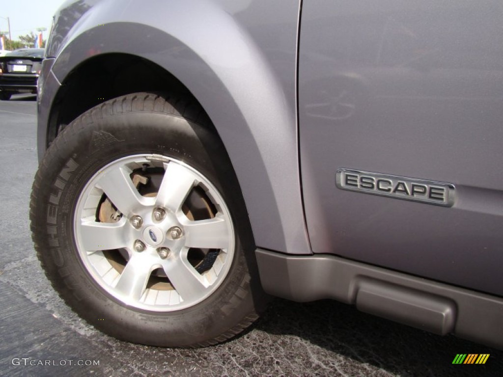 2008 Escape Limited 4WD - Tungsten Grey Metallic / Camel photo #32