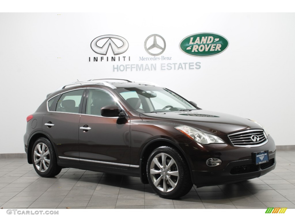 2008 EX 35 Journey AWD - Dark Currant Red / Chestnut photo #1