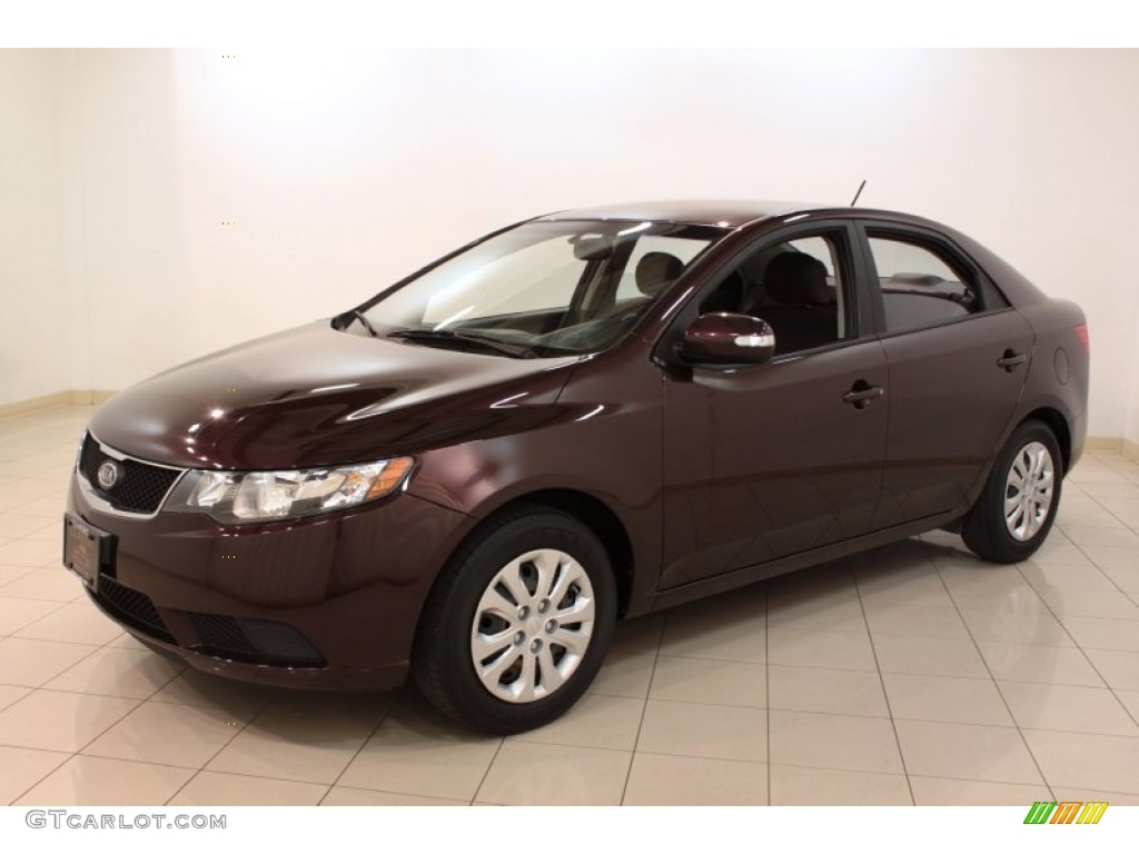 Dark Cherry 2010 Kia Forte EX Exterior Photo #72804256