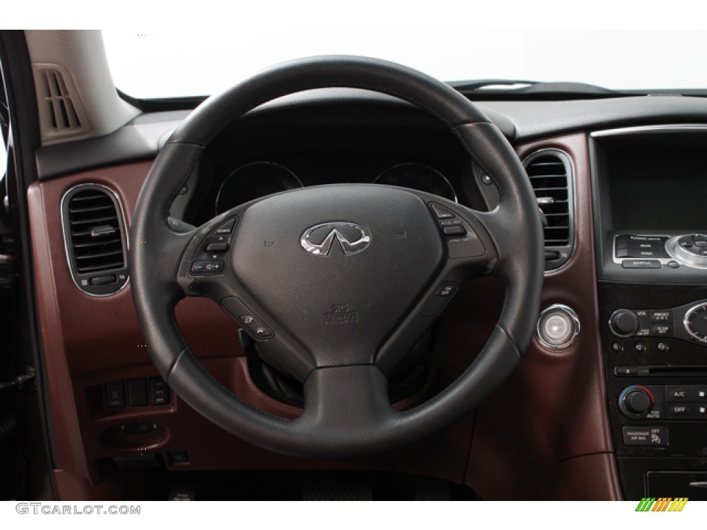 2008 EX 35 Journey AWD - Dark Currant Red / Chestnut photo #7