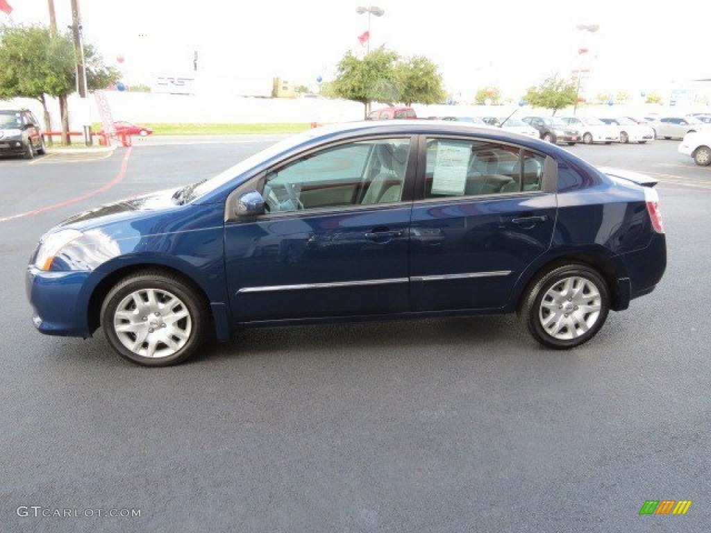 2012 Sentra 2.0 S - Blue Onyx / Charcoal photo #4