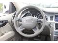 Cardamom Beige Steering Wheel Photo for 2013 Audi Q7 #72805338