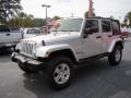 2007 Bright Silver Metallic Jeep Wrangler Unlimited Sahara  photo #4