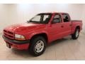 2002 Flame Red Dodge Dakota SLT Quad Cab  photo #3