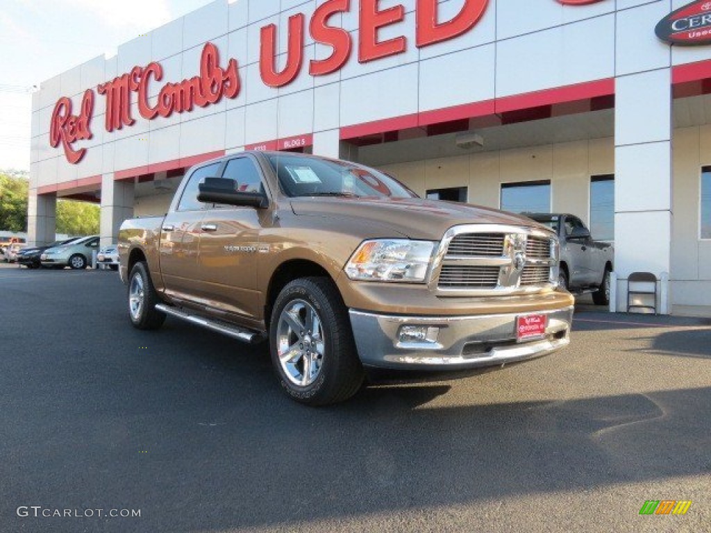 2011 Ram 1500 Lone Star Crew Cab - Saddle Brown Pearl / Dark Slate Gray/Medium Graystone photo #1